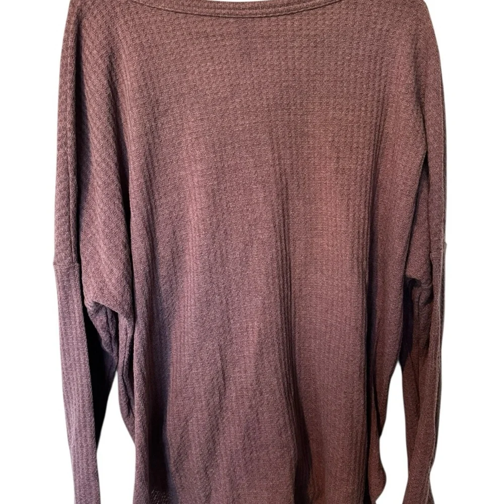 Women's XL Mauve Button-Up Sweater - Picture 2 of 2